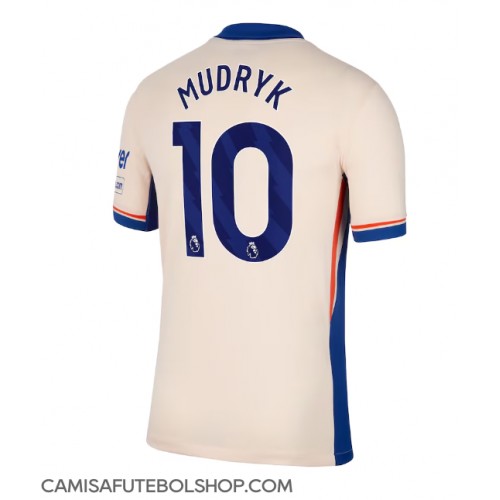 Camisa de time de futebol Chelsea Mykhailo Mudryk #10 Replicas 2º Equipamento 2024-25 Manga Curta